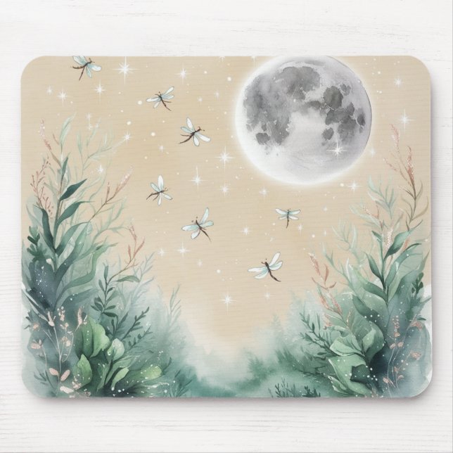 Tapis De Souris Moonlit Whimsy Forest Mousepad (Devant)