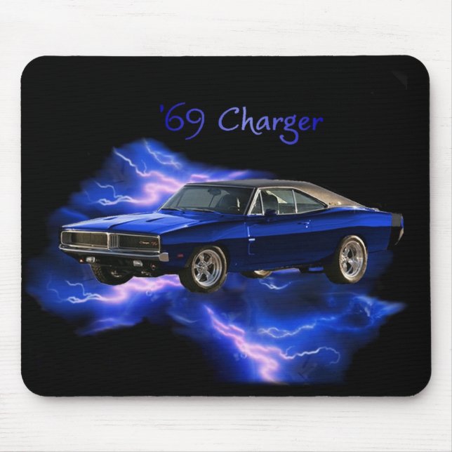 Tapis De Souris Mopar :  'Chargeur de 69 Dodge (Devant)
