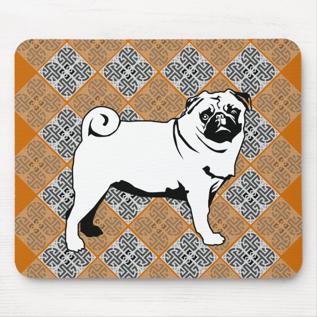 Tapis De Souris Mops Carlin (Devant)