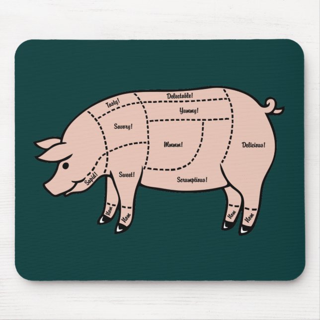 Tapis De Souris Morceaux de porc (Devant)