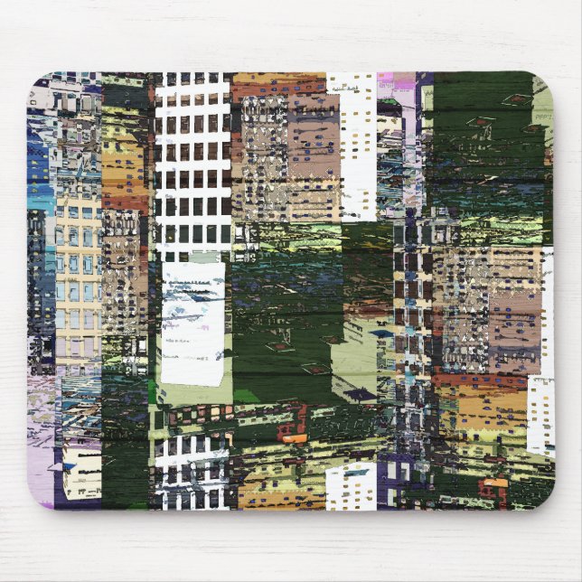 Tapis De Souris Morceaux d'une ville (Devant)