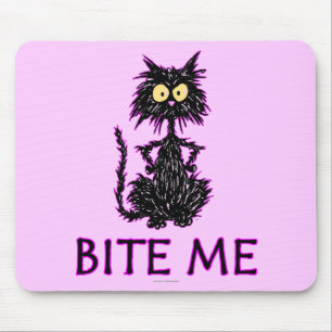 Tapis De Souris Mordez-moi ! Conceptions de cadeau de chat