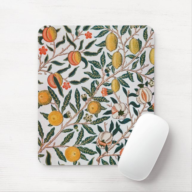 Tapis De Souris Morris Light Arrière - plan Antique Pomegrana Moti (Avec souris)