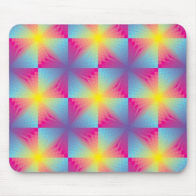 Tapis De Souris Mosaïque carrée abstraite de vecteur (Devant)