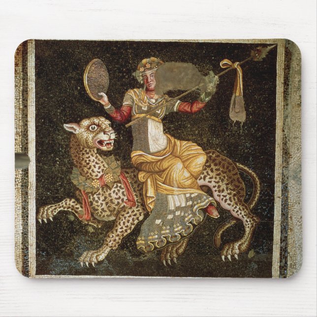 Tapis De Souris Mosaïque de Dionysus montant une ANNONCE du (Devant)