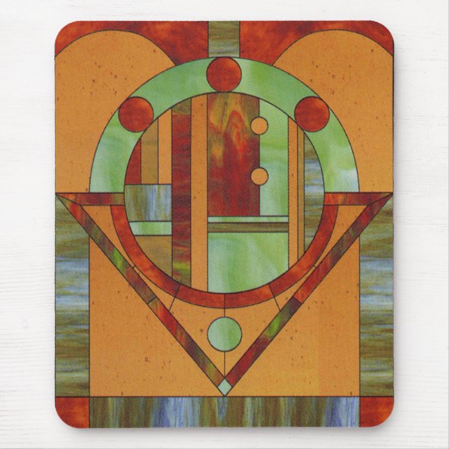 Tapis De Souris Mosaïque en bois (Devant)