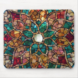 Tapis De Souris Mosaïque Mousepad "étoile en verre souillé
