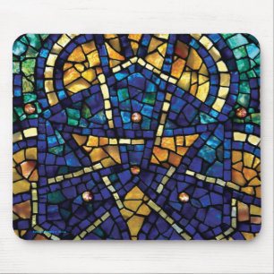 Tapis De Souris Mosaïque Mousepad "kaléidoscope " souillé en ve
