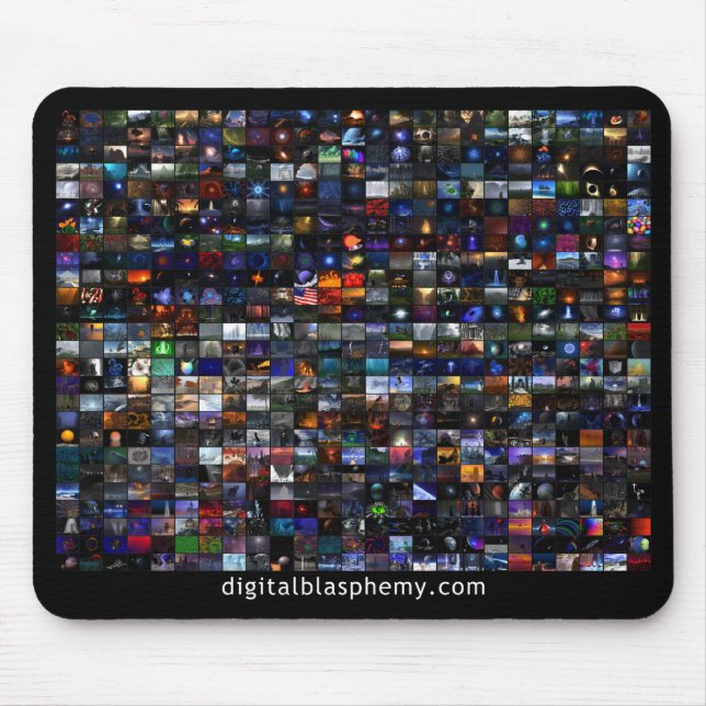 Tapis De Souris Mosaïque X.25 du blasphème 25 de Digitals (Devant)