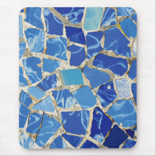 Tapis De Souris Mosaïques de Gaudi avec un contact d'huile