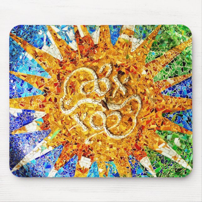Tapis De Souris Mosaïques de Park Guell Mousepad (Devant)
