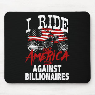 Tapis De Souris Motard anti-Trump pour la démocratie Résister cont
