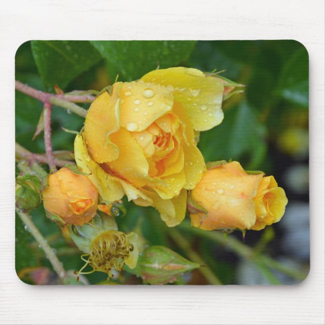 Tapis De Souris Moteur rose jaune imprimé mousepad (Devant)