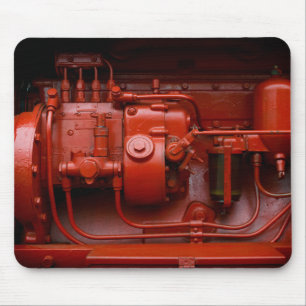 Tapis De Souris Moteur Tracteur rouge