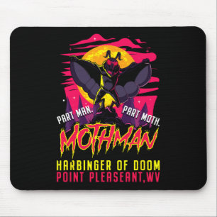 Tapis De Souris Mothman Fun Cryptid Harbinger Part Homme Part Moth