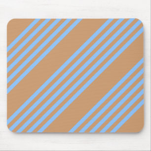 Tapis De Souris Motif à cinq bandes bleu et brun