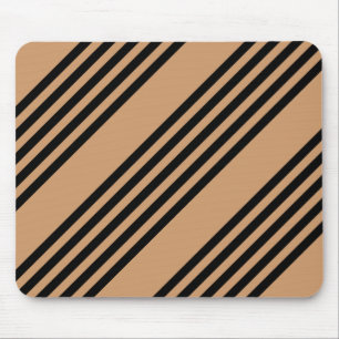 Tapis De Souris Motif à cinq bandes noir et brun
