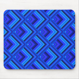 Tapis De Souris Motif à échelle à bandes bleues