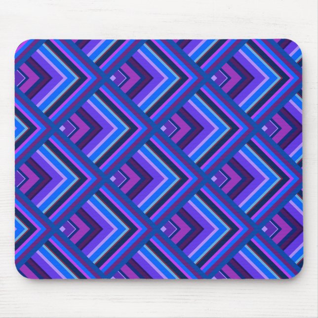 Tapis De Souris Motif à échelle Bleu et violet (Devant)