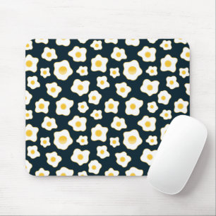 Tapis De Souris Motif à fleurs aux oeufs frits mignons