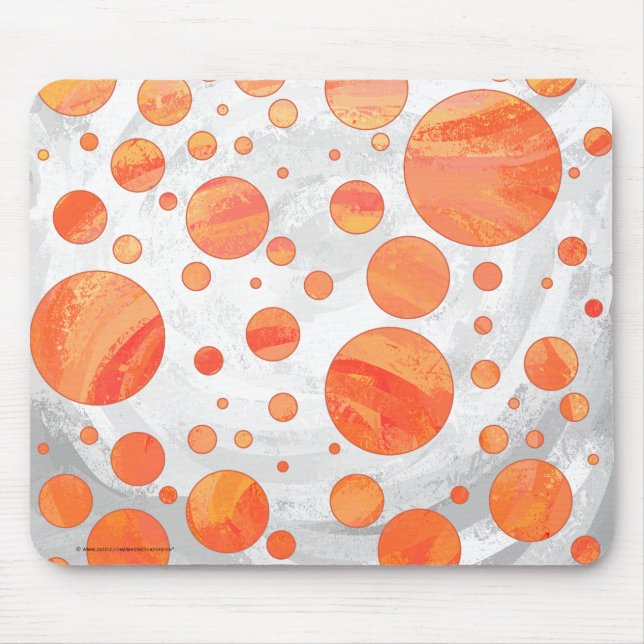 Tapis De Souris Motif à points de polka du lac Fire (Devant)
