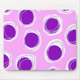 Tapis De Souris Motif à pois violet