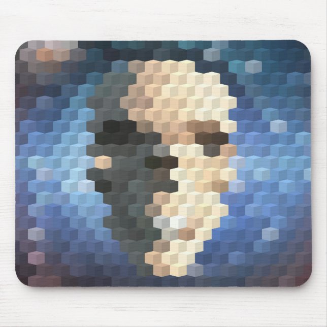 Tapis De Souris Motif abstrait crâne (Devant)
