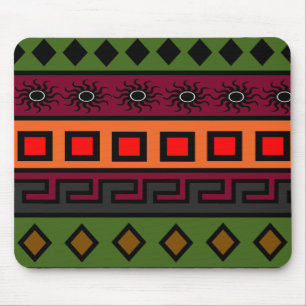 Tapis De Souris Motif africain coloré moderne contemporain
