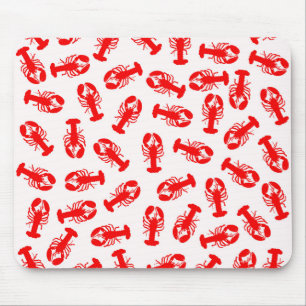 Tapis De Souris Motif animal de homard rouge mignon