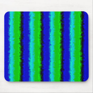 Tapis De Souris Motif arc-en-ciel bleu vert abstrait 3D