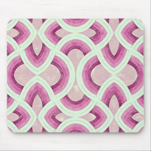 Tapis De Souris Motif Arc-en-Ciel Groovy Vintage en Mûre