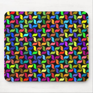 Tapis De Souris Motif Arrière - plan géométrique polyprismatique