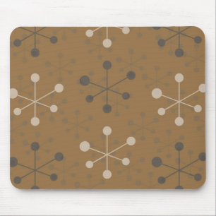 Tapis De Souris Motif atomique dans Mousepad brun