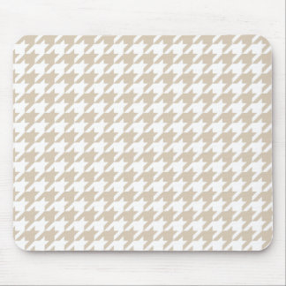Tapis De Souris Motif beige de pied-de-poule
