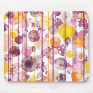 Tapis De Souris Motif blanc rayé tacheté