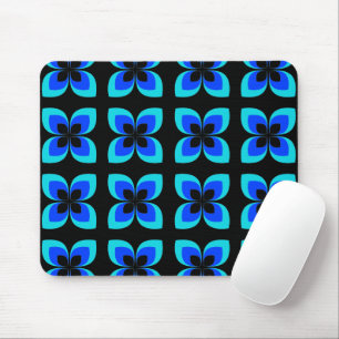Tapis De Souris Motif Bleu Bleu Bleu Bleu Deux Lumineux