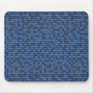 Tapis De Souris Motif bleu de Knit
