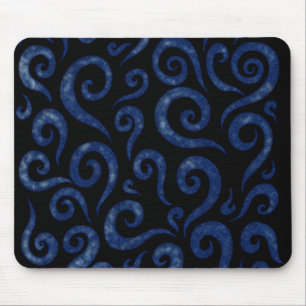 Tapis De Souris Motif Blue Swirls
