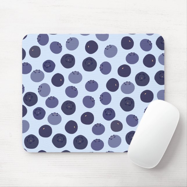 Tapis De Souris Motif Blueberry (Avec souris)