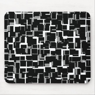 Tapis De Souris Motif camouflage numérique noir blanc jaune