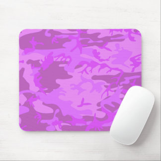 Tapis De Souris Motif Camouflage violet clair
