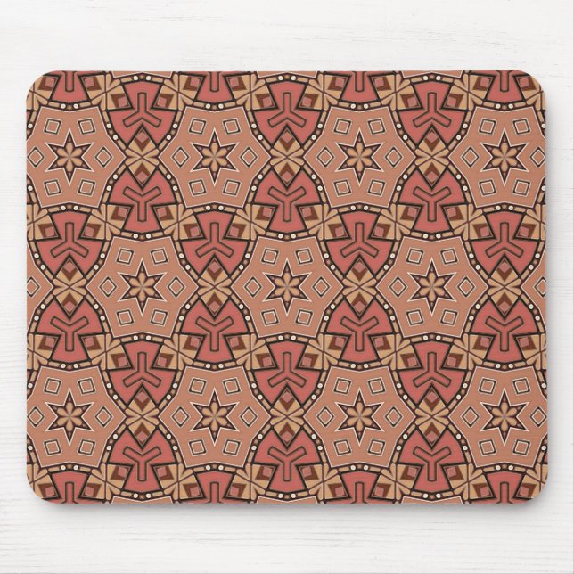 Tapis De Souris Motif carrelage en terre cuite et peigne de fer (Devant)