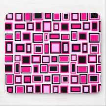 Tapis de souris motif carrés abstrait