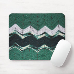 Tapis de souris - Motif Chevron en verts