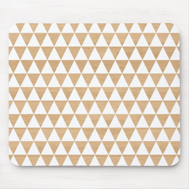 Tapis De Souris Motif chic géométrique en bois tribal moderne des (Devant)