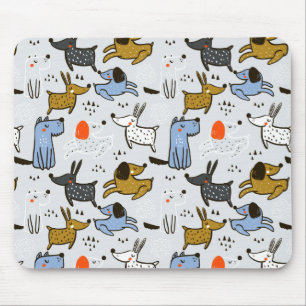 Tapis De Souris Motif chien mignon Doodle