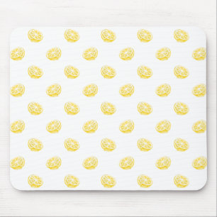 Tapis De Souris Motif citron aquarelle