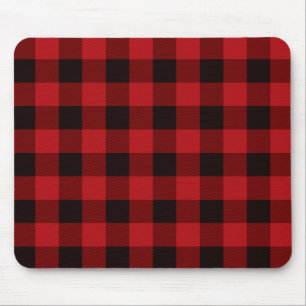 Tapis De Souris Motif classique rouge et noir