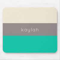 Motif couleur vert Seafoam avec nom