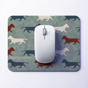 Tapis De Souris Motif Dachshund Personnalisé